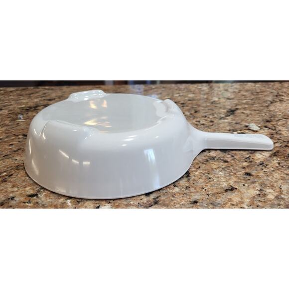 Corning Ware Microwave Browning Skillet with Lid MW-83-B White Menuette - Picture 8 of 16